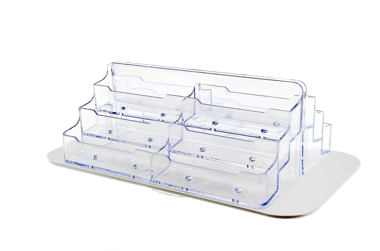 Spinning Business Card Holder 12 Pocket Countertop Display