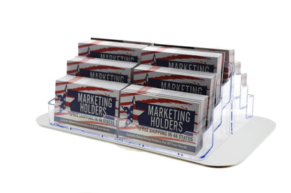 Spinning Business Card Holder 12 Pocket Countertop Display
