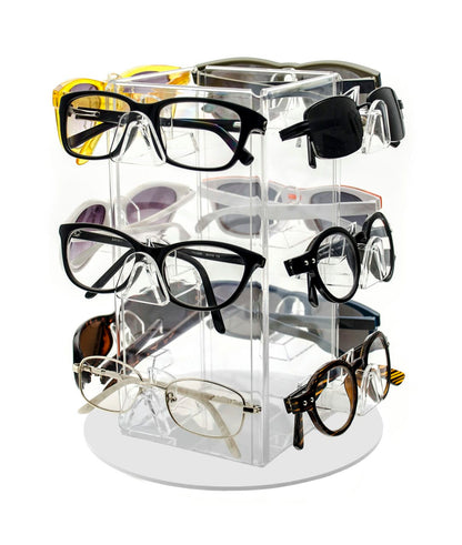 12 Pair Spinning Eyewear Display Holder Retail Countertop Stand