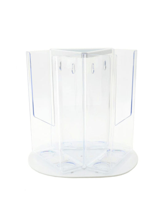 Rotating Holder for 4"W Brochures 3 Pocket Countertop Display
