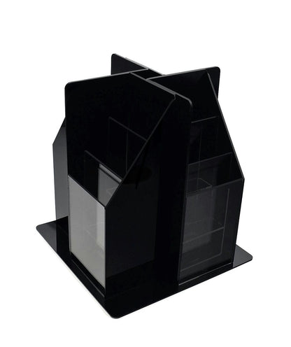 Rotating Trifold Holder for 4"W Brochures Multi Pocket Display