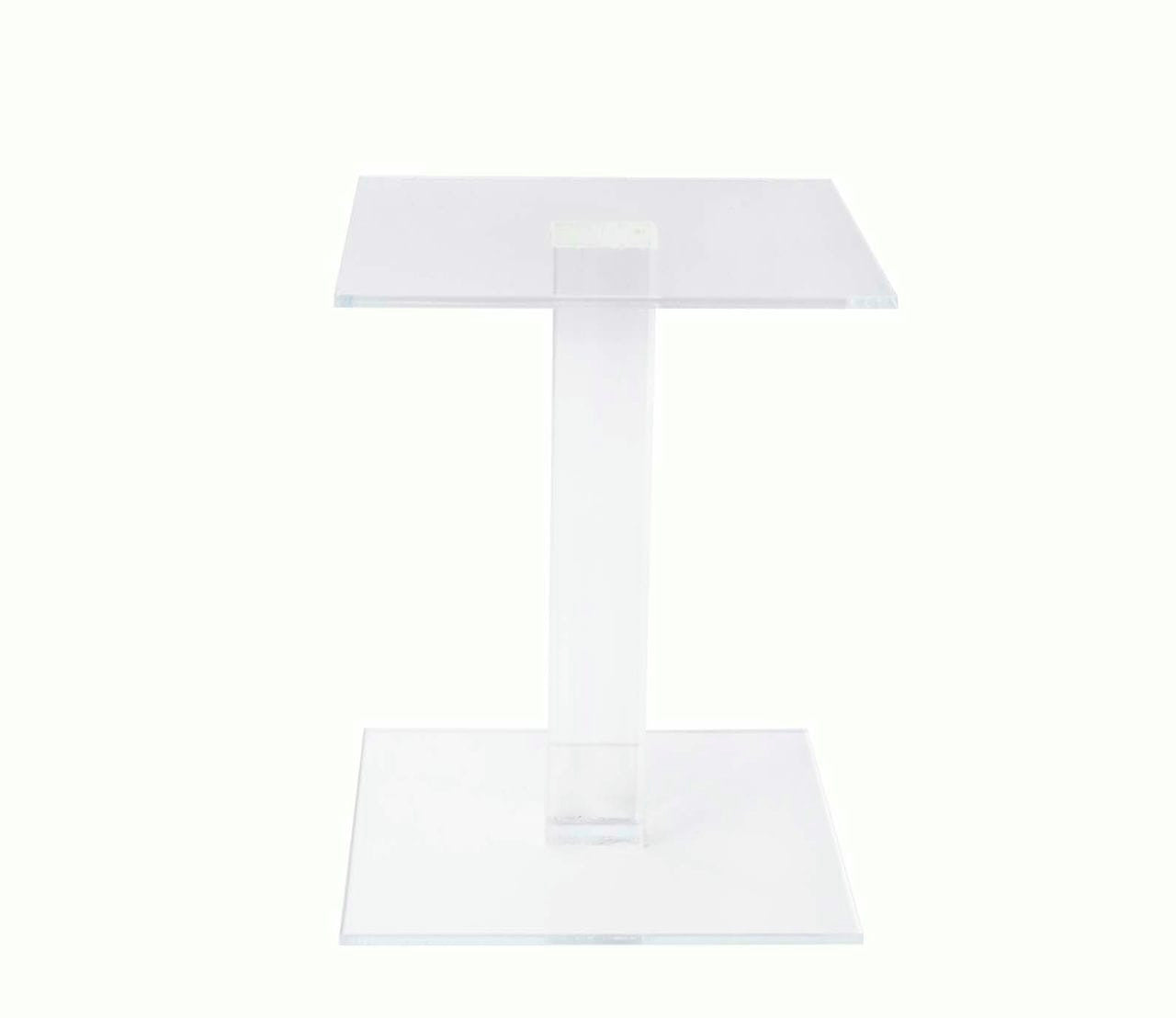 Clear acrylic pedestal six inch high