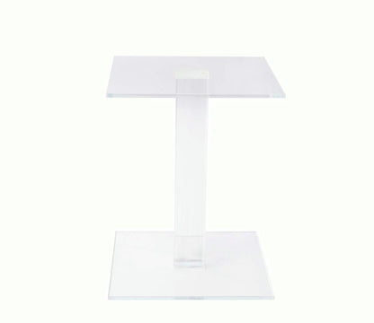 Clear acrylic pedestal six inch high