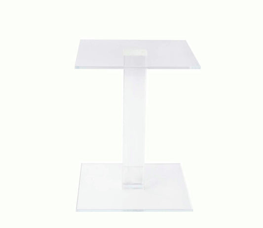 Clear acrylic pedestal six inch high