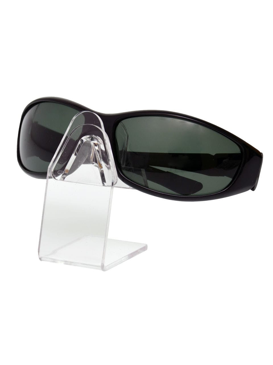 Slant Back Single Pair Eyewear Display Desk Organizer Stand with glasses