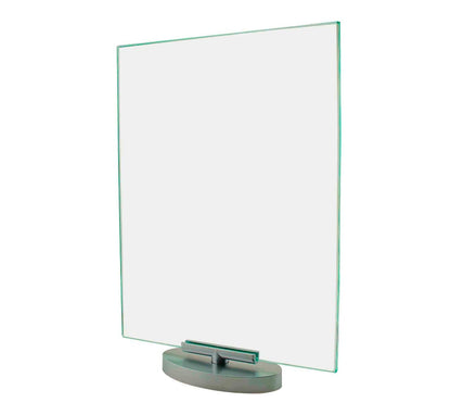 Eight by Eleven Rotating Sign Holder with Swivel Base Clear Acrylic Tabletop Countertop Display