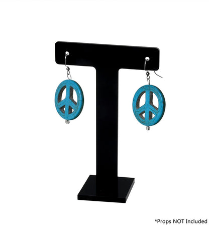 5"H T Bar Large Earring Stand Showcase Counter Display Acrylic