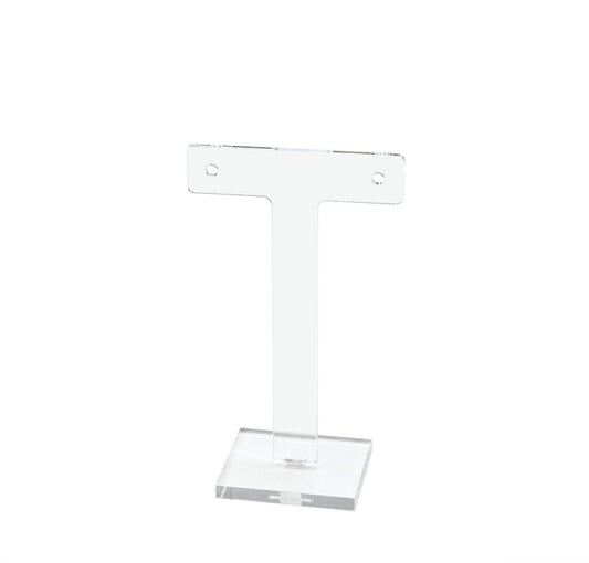 4"H T Shaped Small Counter Top Earring Display