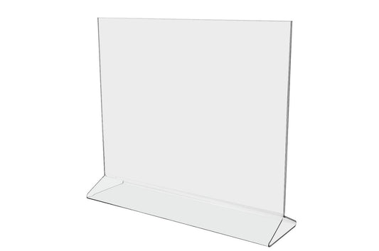 11"W x 8.5"H Sign Holder Top Load Double Sided Table Tent