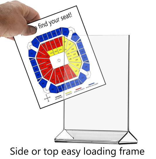 4"W x 6"H Sign Holder Double Sided Top Load Tabletop Ad Frame