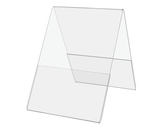 5"W x 7"H A Frame Sign Holder Double Sided Table Tent Clear