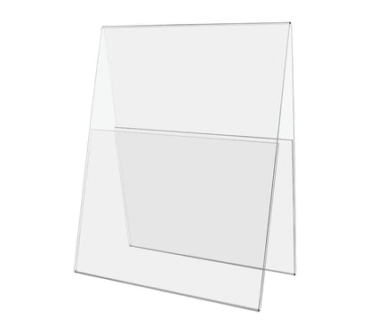 8"W x 10"H A Frame Sign Holder Double Sided Table Tent Clear