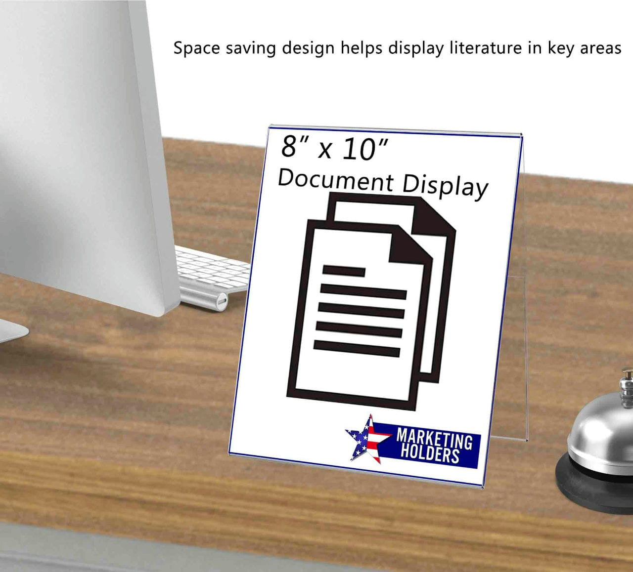 8"W x 10"H A Frame Sign Holder Double Sided Table Tent Clear