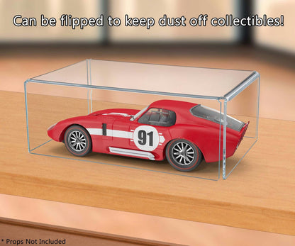 Can be flipped to keep dust off collectibles