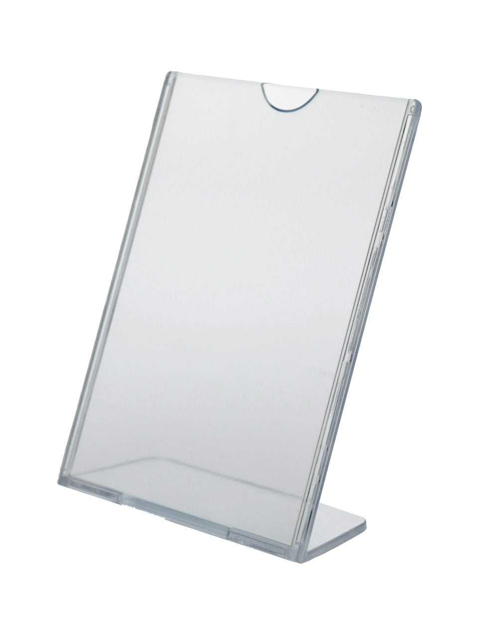 Four Inch by Six Inch High Top Load Sign Holder TRU-VU® Slant Back Medical Stores