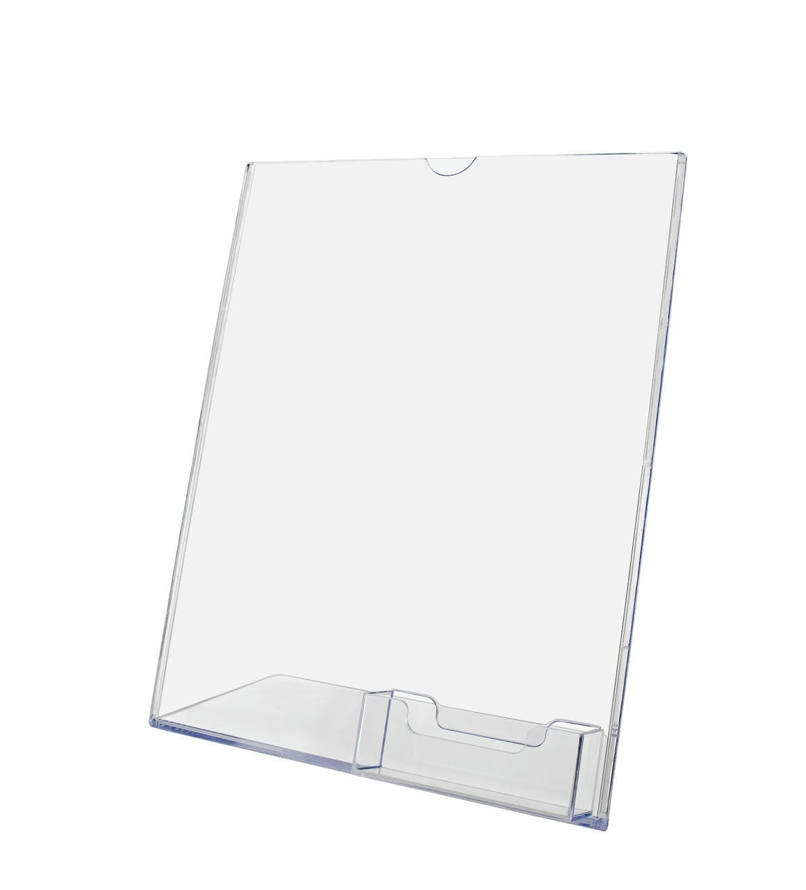 Empty letter size sign holder