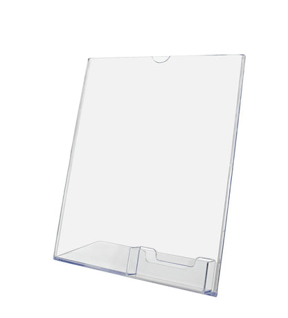 Empty letter size sign holder