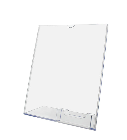 Empty letter size sign holder
