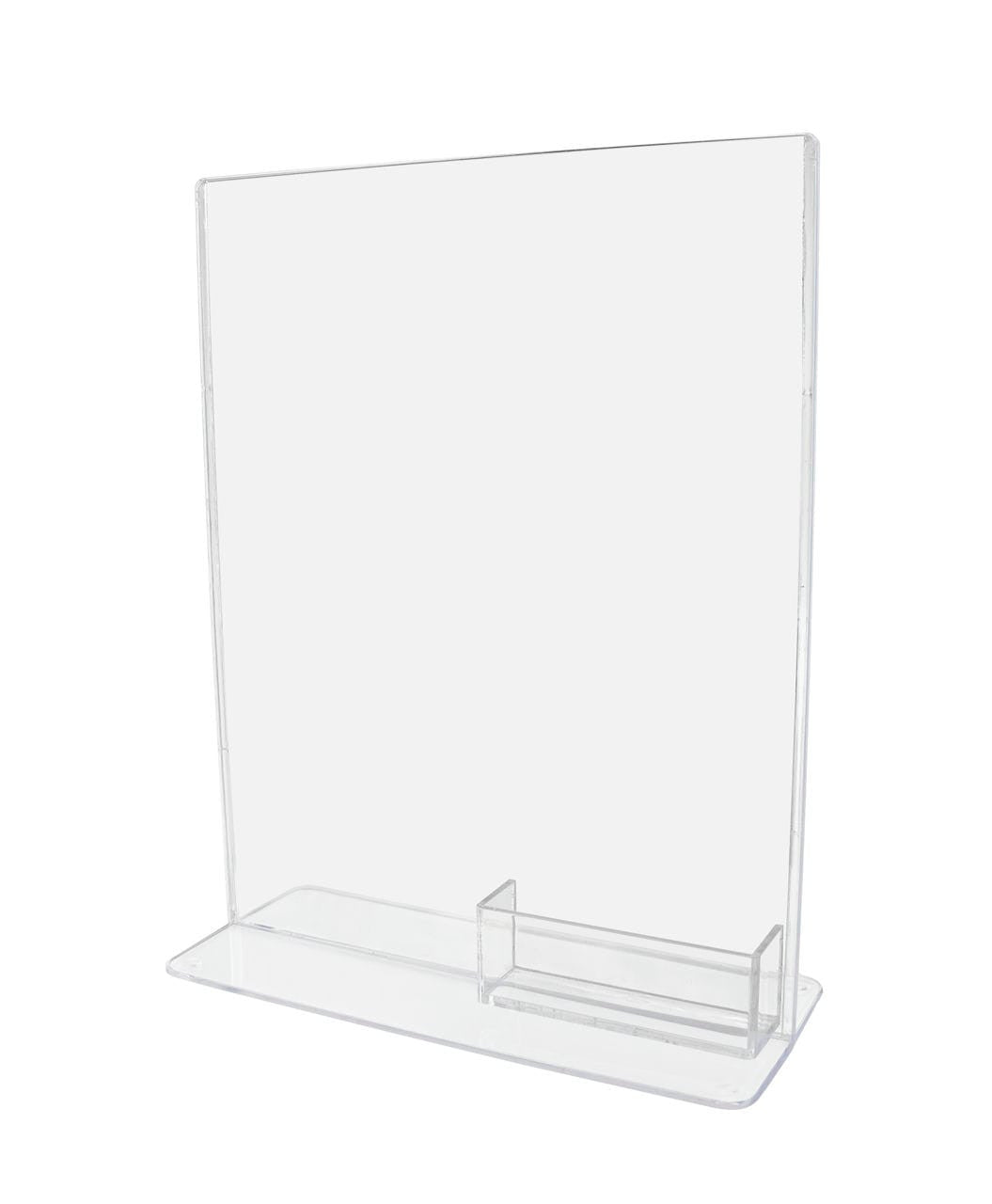 Top Load Eight and A Half Inch Wide Sign Holder with Business Card Pocket