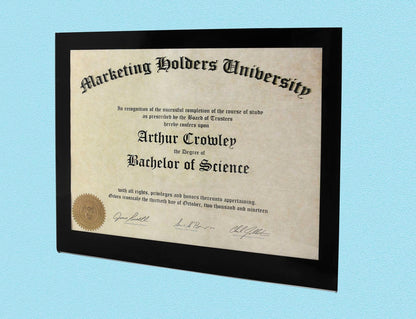 11"W x 8.5"H Photo Viewer Black Border Landscape Wall Mount Frame