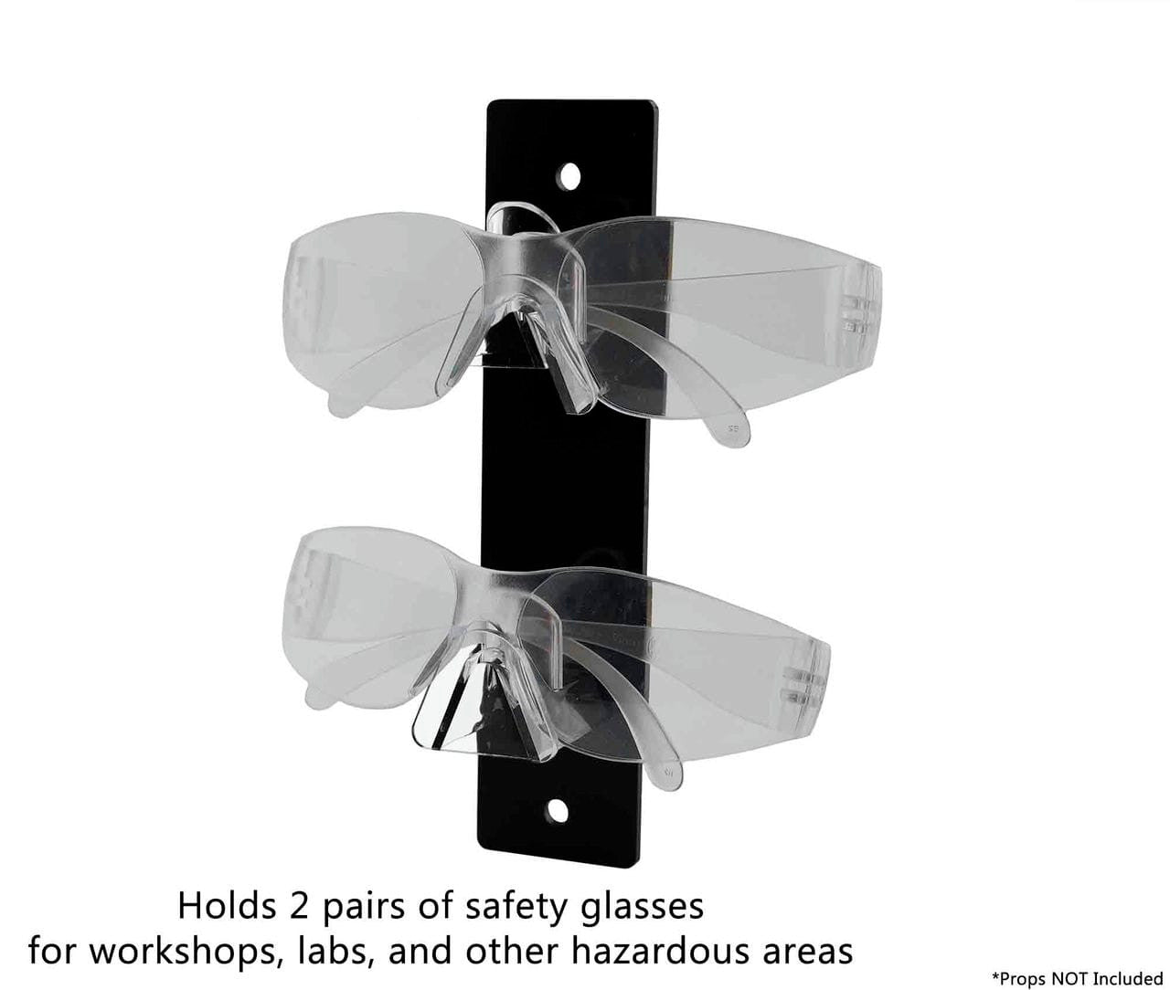 Double Wall Mount Sun Eye Glass Holder on wall