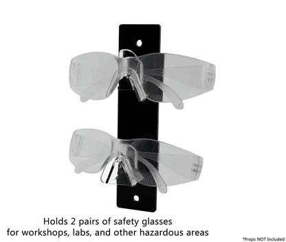 Double Wall Mount Sun Eye Glass Holder on wall