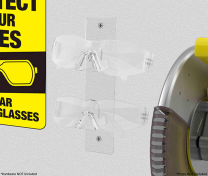 Two Pair Wall Mount Sun Eye Glass Holder