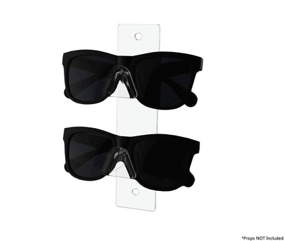 Two Pair Wall Mount Sun Eye Glass Holder