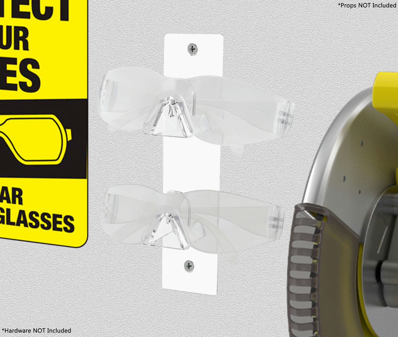2 Tier Eyewear Display Wall Mount Safety Glasses Rack