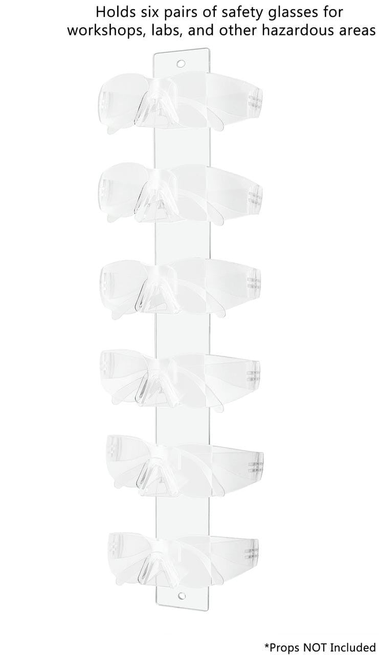 6 Pair Sunglasses Rack Multi Tier Eyewear Wall Organizer