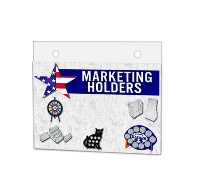 Six Inches Wide by Four Inches High Sign Holder With Holes with literature