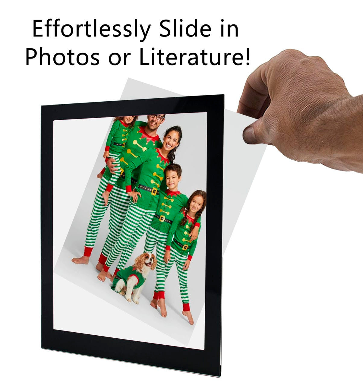 Frame Sign Holder Black Border removing literature