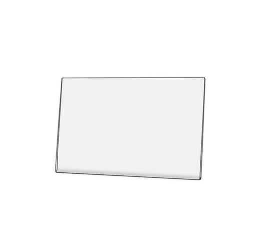 Sign Holder empty Five and a Half Inches Wide by Three Inches High