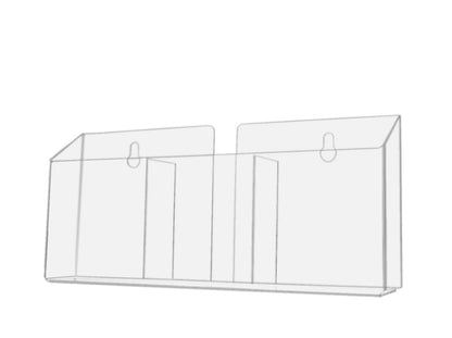 Three Pocket Trifold Literature Wall Mount or Countertop