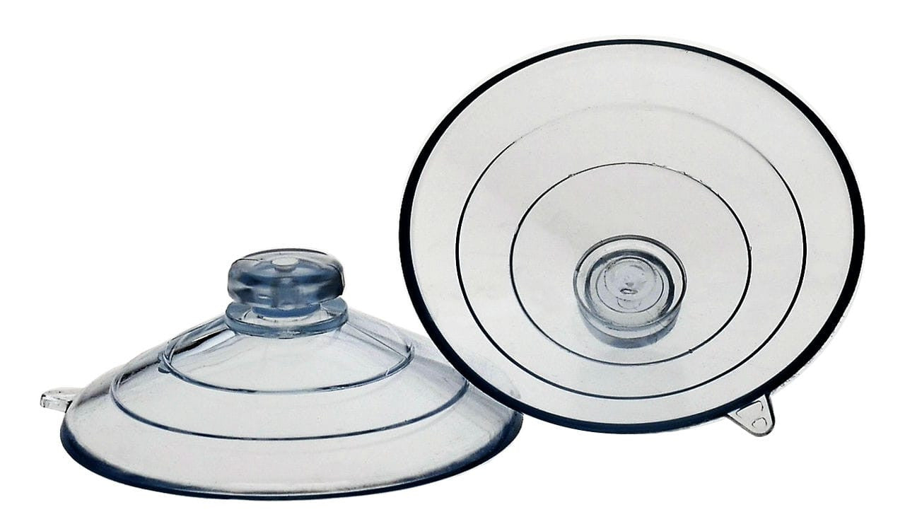 Large Suction Cups Set of Two for Windows Mirrors Smooth Surfaces
