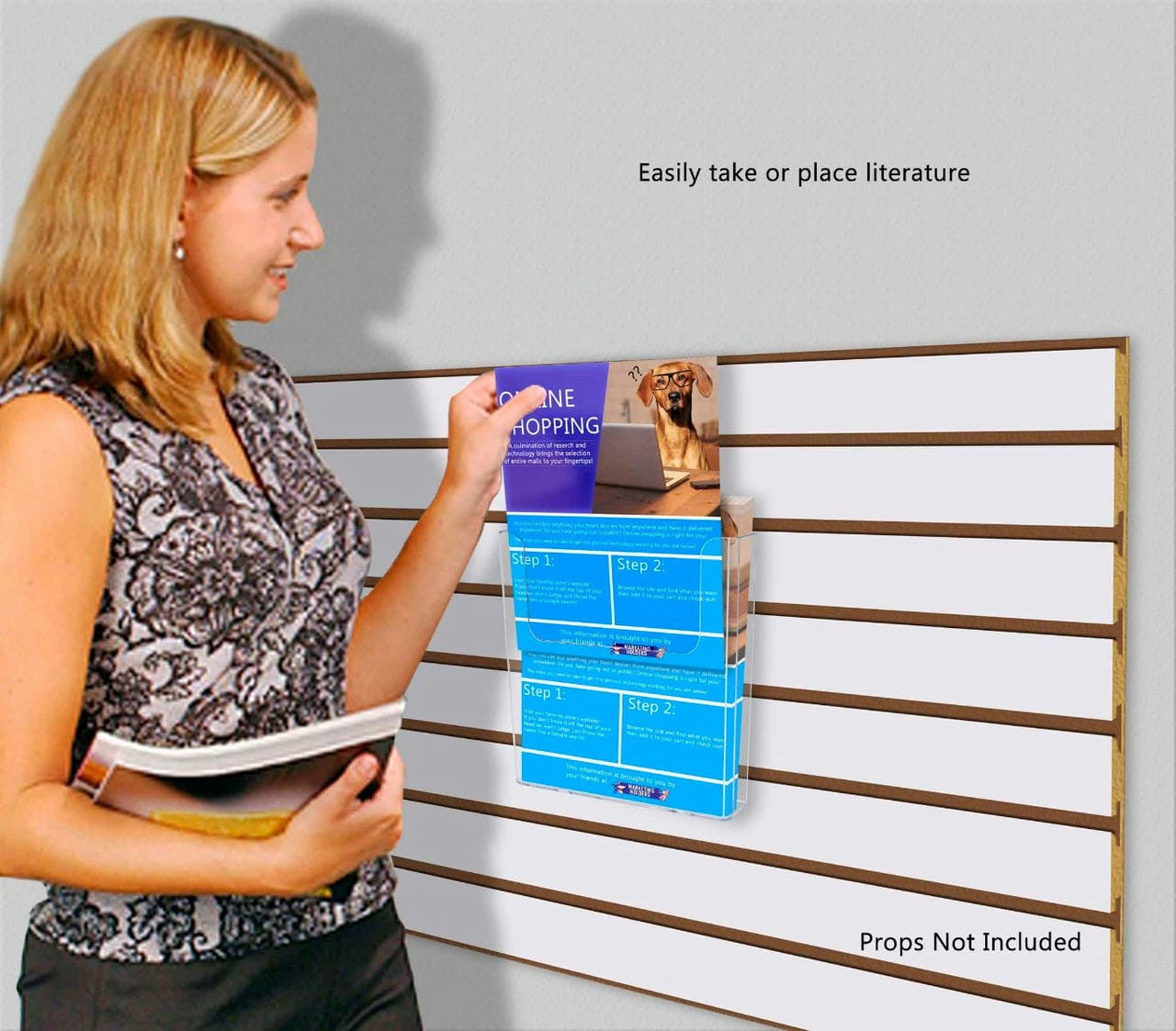 Eight and a Half Inches Wide Easily take or place literature