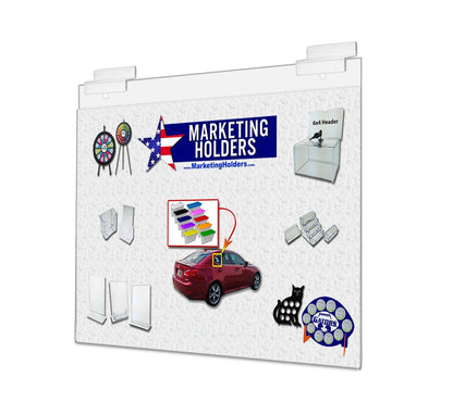 14"W x 11"H Slatwall Sign Holder Poster Display