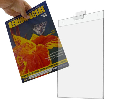 8.5"W x 11"H Slatwall Sign Holder